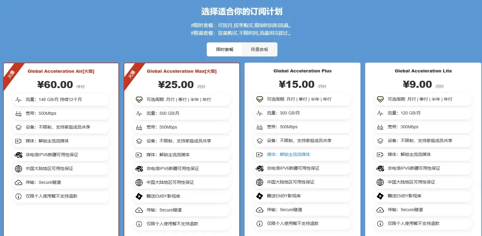 cloudfisher限时套餐